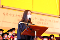 誠明獎得主張凱婷同學代表應屆畢業生作分享